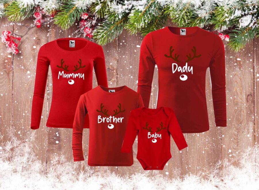 Set tricouri Family "Christmas Moments"