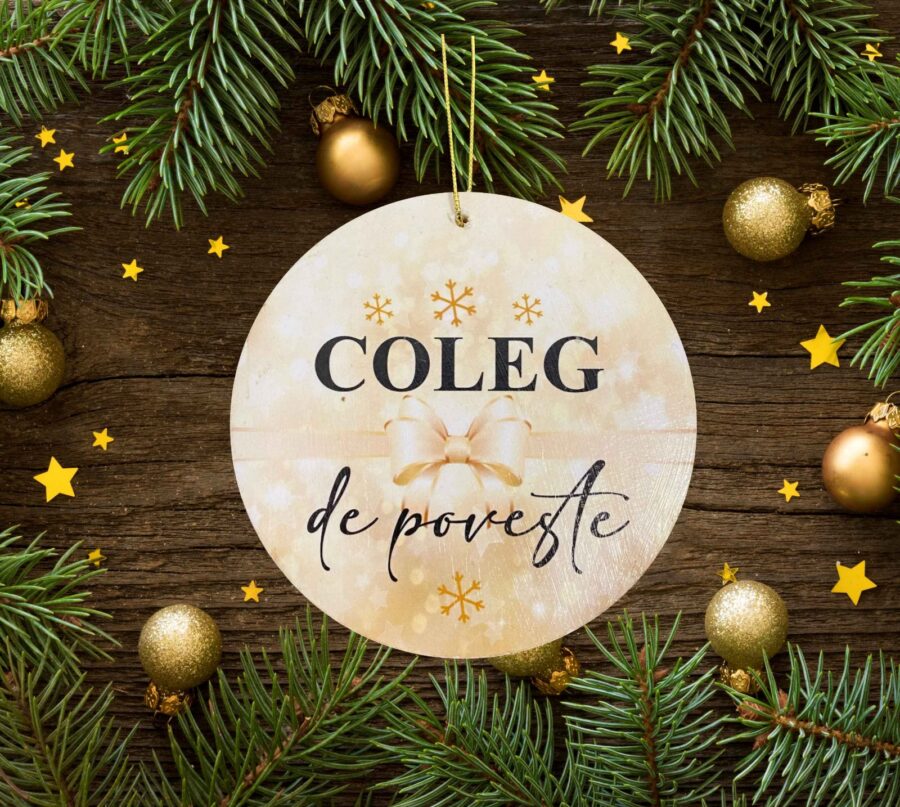 Glob Craciun Lemn personalizat "Mama de poveste" - imagine 6